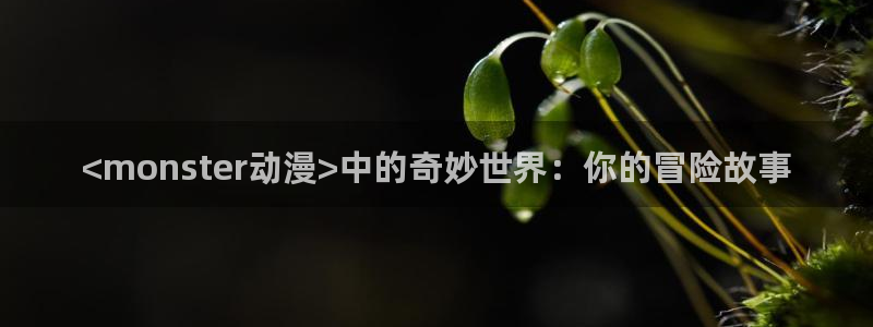 3d里番动漫推荐：<monster动漫>中的奇妙世界：你的冒险故事