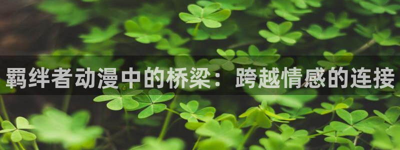 动漫推荐里番：羁绊者动漫中的桥梁：跨越情感的连接